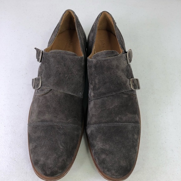 John Varvitos Men’‘s Monaco Monk Strap Oxford Shoes Sz 9.5 Suede $498 main image 5